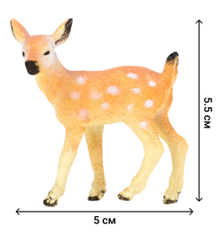 Игровой набор Masai Mara Мир диких животных: лось, олененок, фермер, дерево, забор