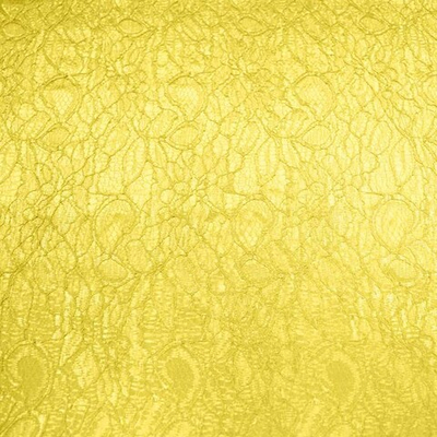 Ткань Кружево корд на трикотажной основе, 240 гр/м2, 150 см, жёлтый