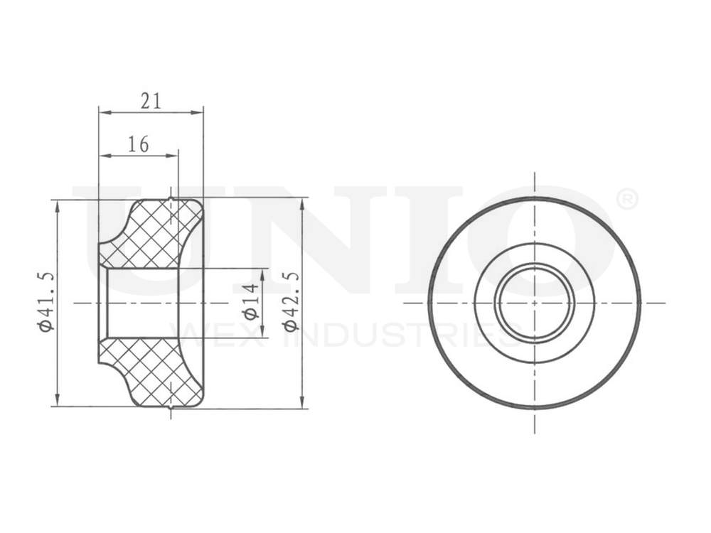 Втулка заднего амортизатора UNIO RMP-10001