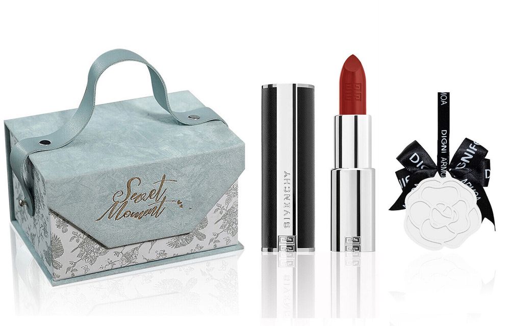 Губная помада Givenchy Velvet Elegant New Chinese Style Blue Box Lipsticks Матовый Easy To Blend Complexion 1.5g With Aromatherapy Gift