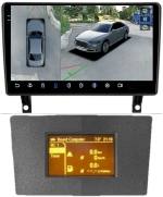 Магнитола для Opel Antara 2006-2015 (перенос БК вниз, cерая) - FarCar BX9-360-7282S монитор 9.5" 2K QLED на Android 13, 6Гб+128Гб, CarPlay, 4G SIM-слот, 4 камеры в комплекте