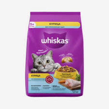 Whiskas подушечки курица для стерилизованных кошек 1.3 кг