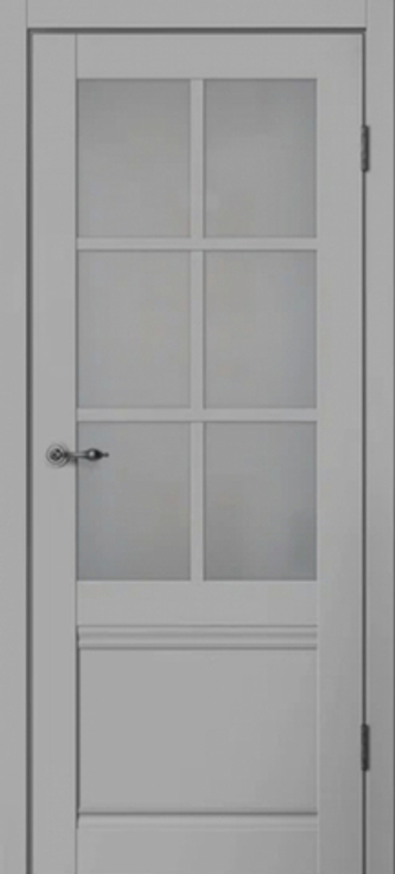Дверь межкомнатная Classic 4 ПО (серый)