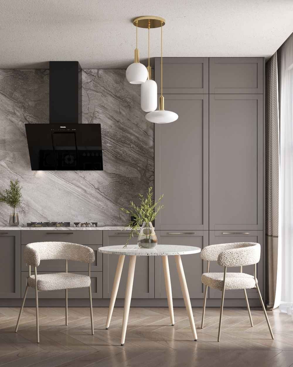 Стул обеденный Dambo серый