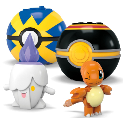 MEGA Pokemon - Команда Огненного типа 105 элементов строительных кирпичей. HTJ06 / артикул   GFC85 HTJ06  / GTIN 194735191123