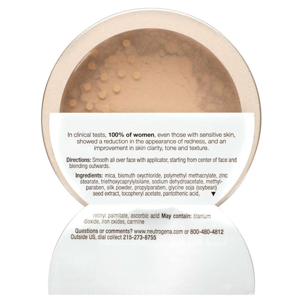 Neutrogena, Mineral Sheers, тональная пудра, классическая слоновая кость 10, 5,5 г (0,19 унции)