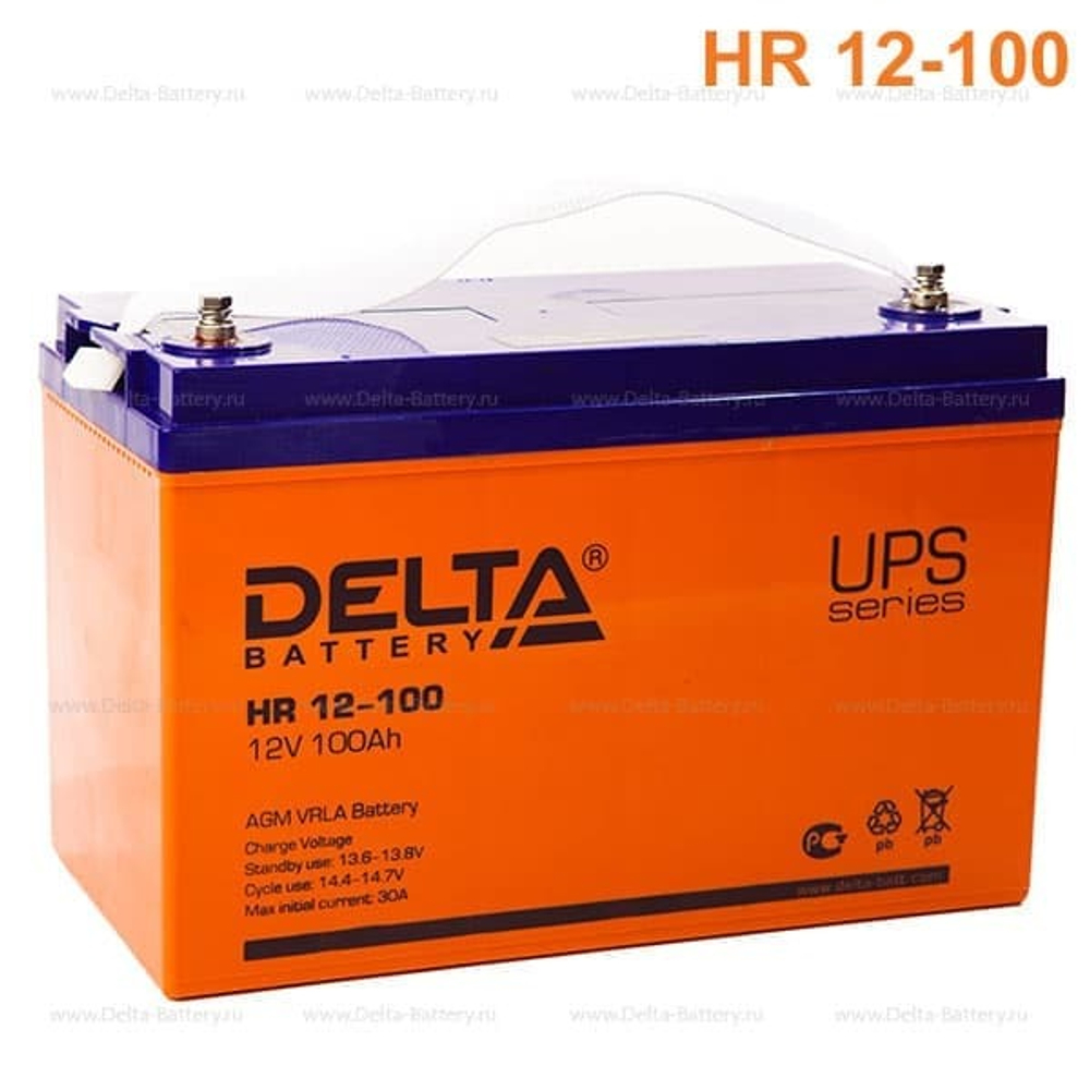 Аккумуляторная батарея Delta HR 12-100 (12V / 100Ah)