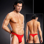 Трусы красные мужские танга L/XL 50-52 (Цвет: красный)