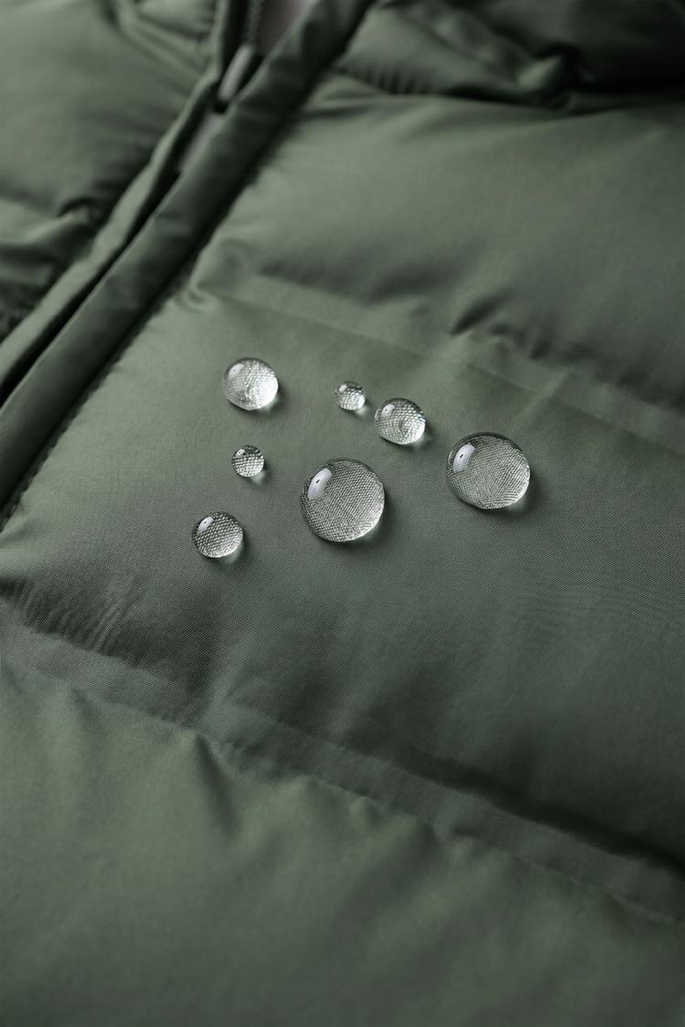 ZARA ЛЕГКИЙ ЖИЛЕТ С КАПЮШОНОМ WATER REPELLENT, ХАКИ