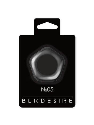 Черное эрекционное кольцо №05 Cock Ring (Цвет: черный)