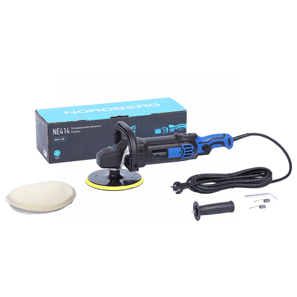 NORDBERG (NE414-180) Полировальная машинка, диск 180 мм, 600-3000 об/мин, 1500 Вт