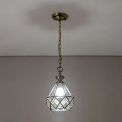 Citilux Витра-1 CL442110 Подвесной светильник витражный Бронза