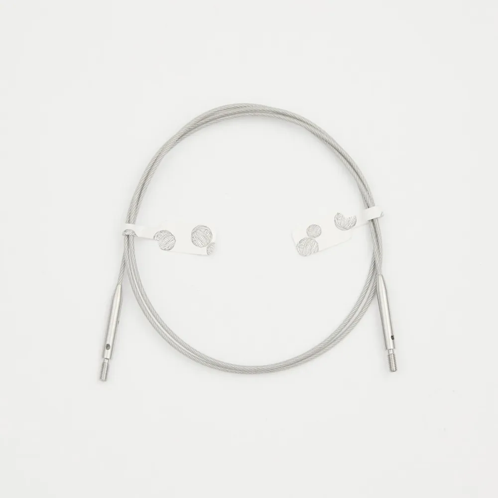 Тросик "GlideX" для съемных спиц, заглушки 2шт, ключик, KnitPro