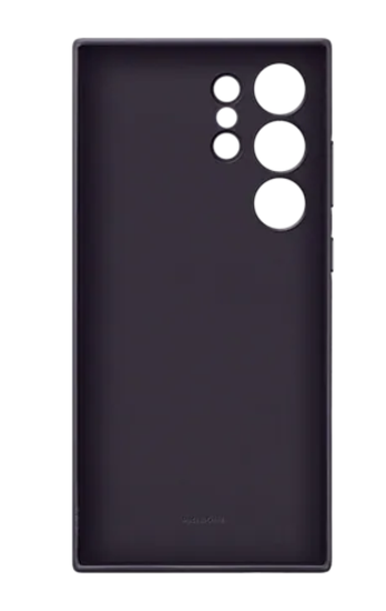 Чехол из веганской кожи для Galaxy S24 Ultra ( Темно фиолетовый)