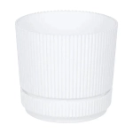 Кашпо СТРИП D140мм 1,3л с подставкой Белый