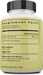 Ancestral Supplements - Grass Fed Beef Tallow 500 mg 180 capsules