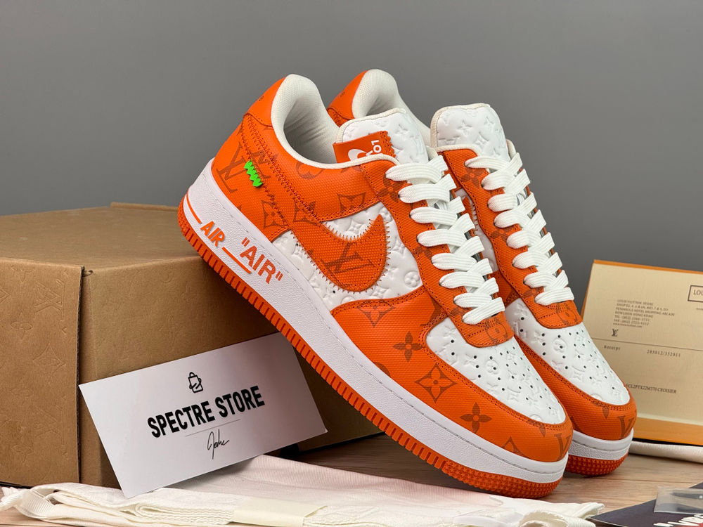 Nike Air Force 1 x Louis Vuitton White Orange
