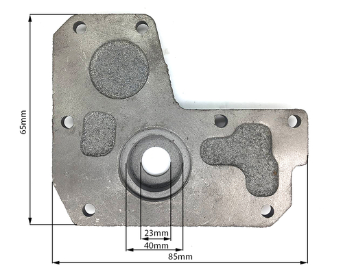 Крышка боковая корпуса КПП правая (под вал отбора мощности) - КПП/6 мотоблока