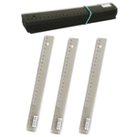 Линейка пластик 25см прозрачная тогированная (Л-9298) (Проф-Пресс)