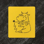 Бык №35 с ёлочкой