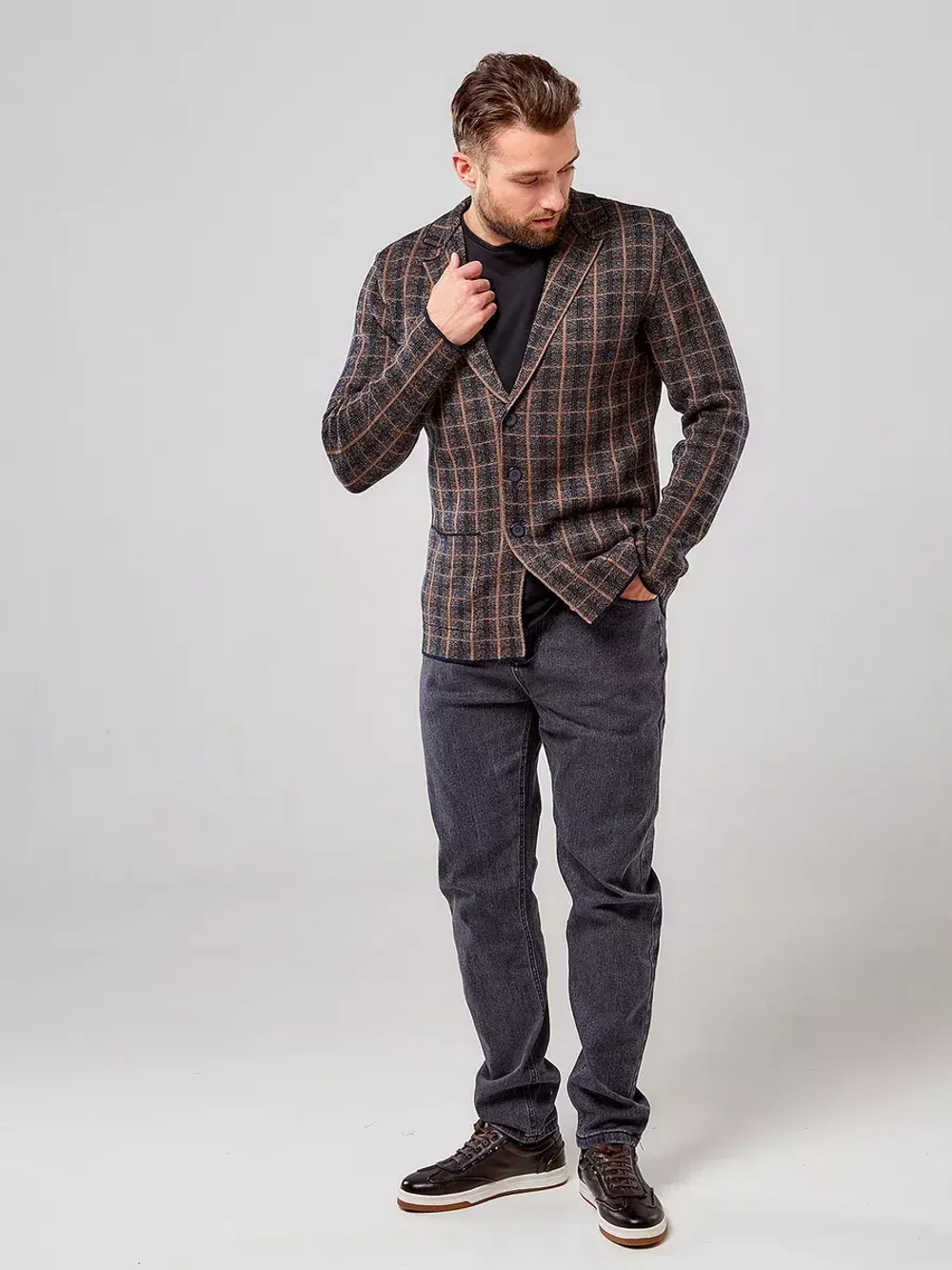 Пиджак в клетку