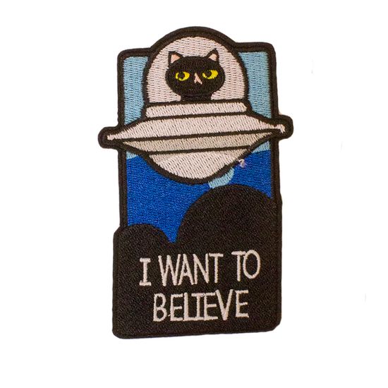 Нашивка на рюкзак и на одежду. I want to Believe
