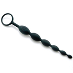 Анальная цепочка Anal Beads - 25,4 см. (Цвет: черный)