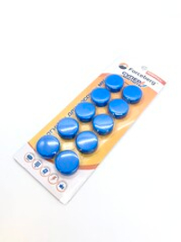 Магнит для магнитной доски Forceberg 20 мм, синий, 10шт.