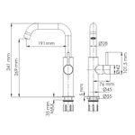 Смеситель для кухонной мойки WasserKRAFT