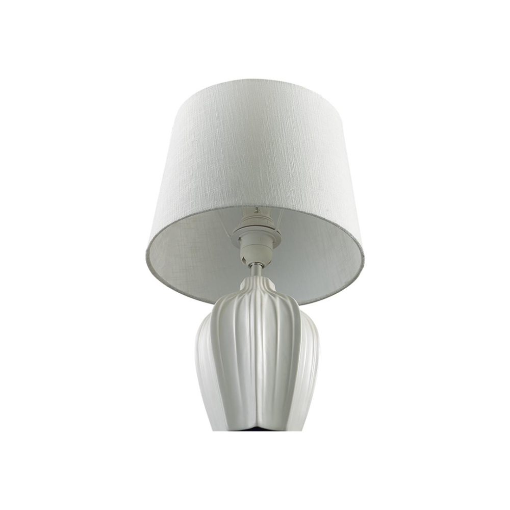 8120/1T COMFI LN26 477 белый, керамика/текстиль Настольная лампа E27 1*60W 220V SONA