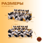 Бескаркасный диван кровать раскладной с подлокотниками "Грани роскоши"