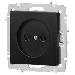 Розетка Intro Accent 6-201-05 2P 16А-250В IP20 СУ AL/CU антрацит