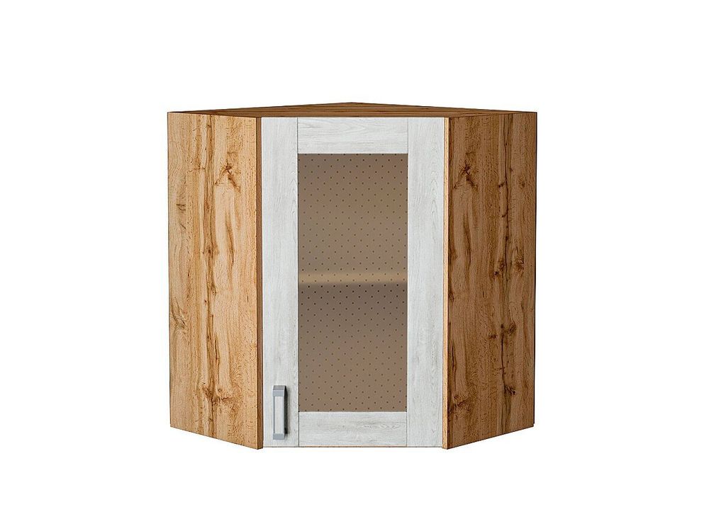 Шкаф верхний угловой остекленный Лофт