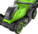 Газонокосилка аккумуляторная GREENWORKS 2521007UB 40V, бесщеточная, 41 см, c 1хАКБ 4 Ач и ЗУ