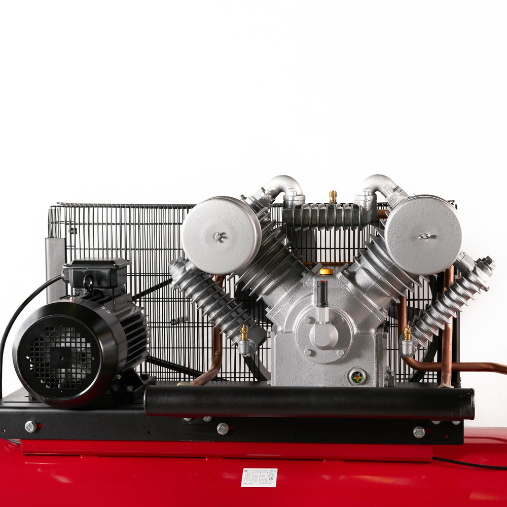 Компрессор ROSSVIK СБ4/Ф-500.LТ100/16-7,5, 1000 л/мин, 16 бар, ресивер 500 л, 380 В/7,5 кВт, красный