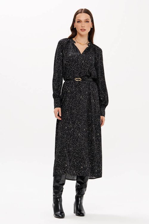 51707 Платье женское (черный принт)