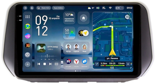 Магнитола для Hyundai Santa Fe 4 2018-2020 - Teyes CC4-PRO монитор 10.36" 2K QLED на Android 13, Быстрейшая, Snapdragon 778G, ИИ, CarPlay, DSP, 4G SIM-слот