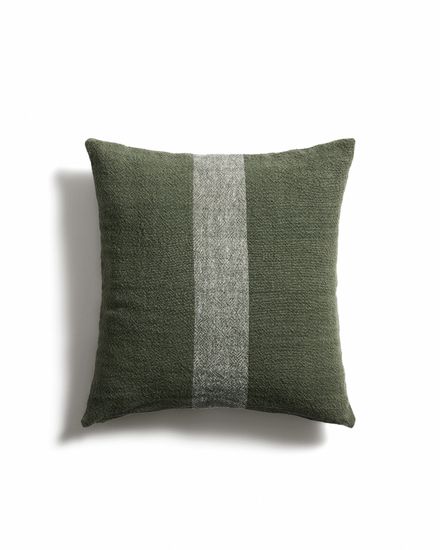 Чехол для подушки Nurei из зеленого хлопка и льна, 50 x 50 см