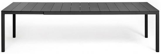 Стол металлический раздвижной Rio Alu 210 Extensibile цвет антрацит Nardi Италия