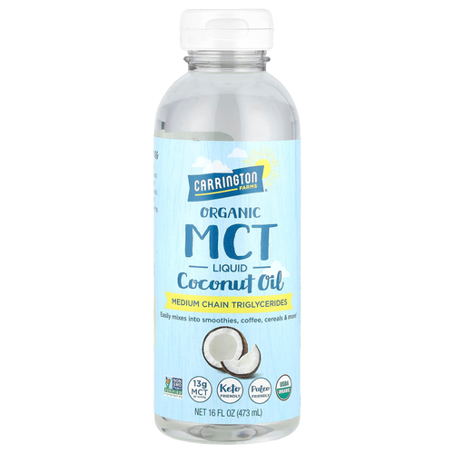 Carrington Farms, Органическое жидкое кокосовое масло со среднецепочечными триглицеридами, 473 мл (16 жидк. унц.)