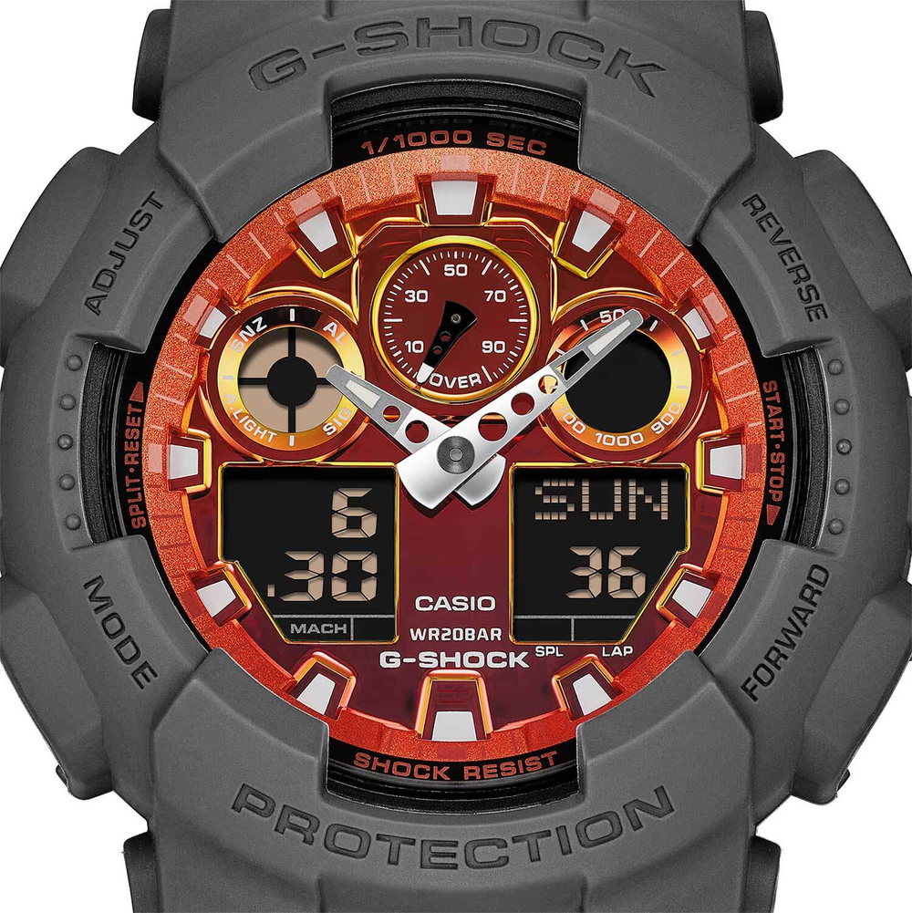 Мужские наручные часы Casio G-Shock GA-100FL-8A