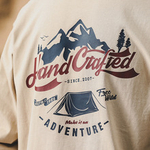 Мужская футболка с длинным рукавом и принтом на спине