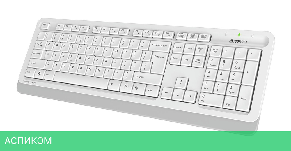 Набор периферии A4Tech Fstyler FG1010S белый/серый