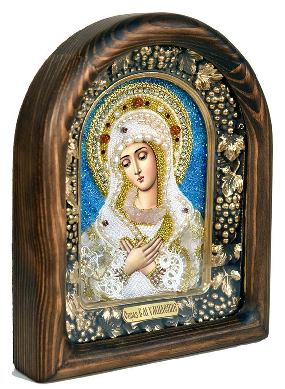 Икона Пресвятая Богородица Умиление бисер