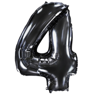 Цифра 4 "Черный" (40''/102 см)