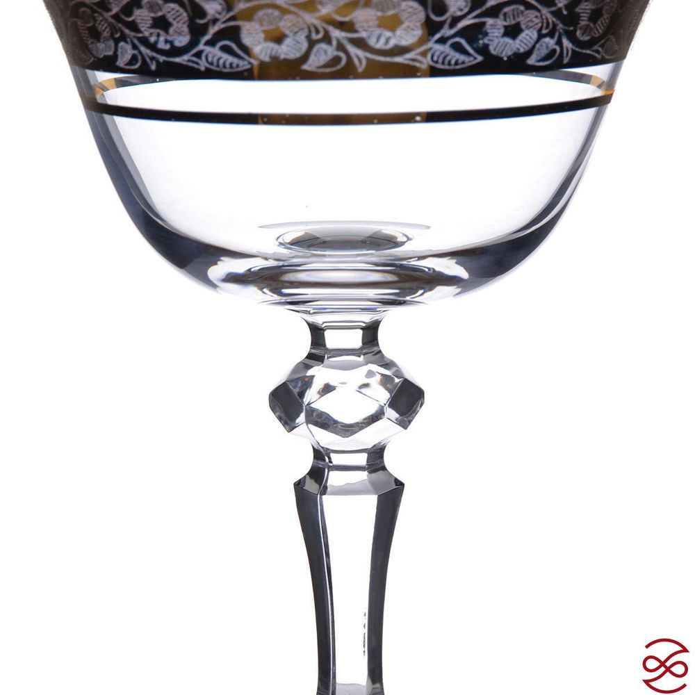 Набор фужеров Bohemia Кристина Панто Золото R-G 180 мл(6 шт)