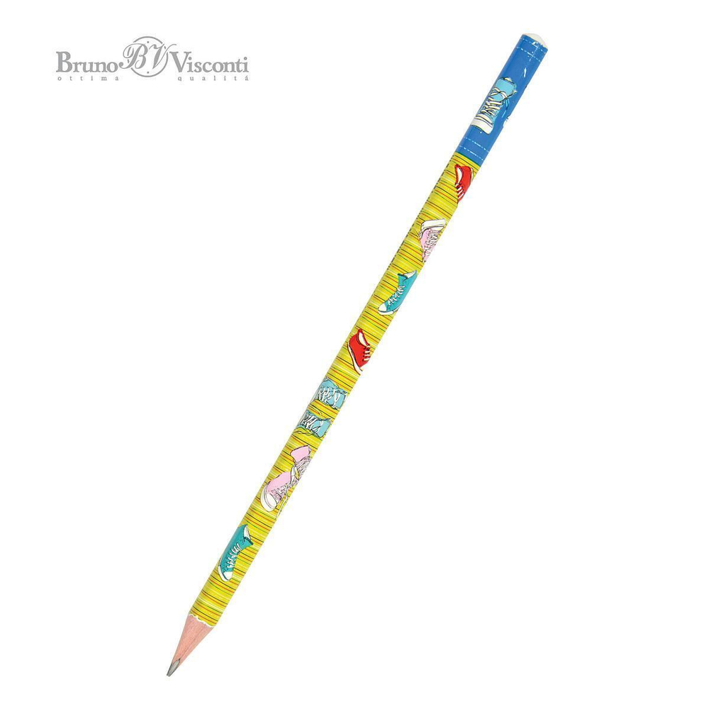 Карандаш ч/г НВ HappyGraphix "Кеды" (BrunoVisconti)