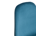 Стул BREEZE (mod. 4724) Велюр/металл , 44 х 53 х 87 см, Dark turquoise (темно-бирюзовый) HLR62 / черный
