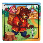 Головоломка-пазл в рамке. Игры в дорогу "Маша имедведь" П 305 4930524 (Лесная мастерская)