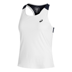 Женская теннисная майка ASICS Court Tank Top Women - White, Dark Blue